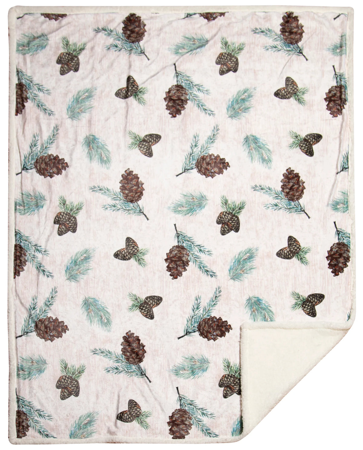 JP867 Carsten's Pinecone Plush Throw Blanket