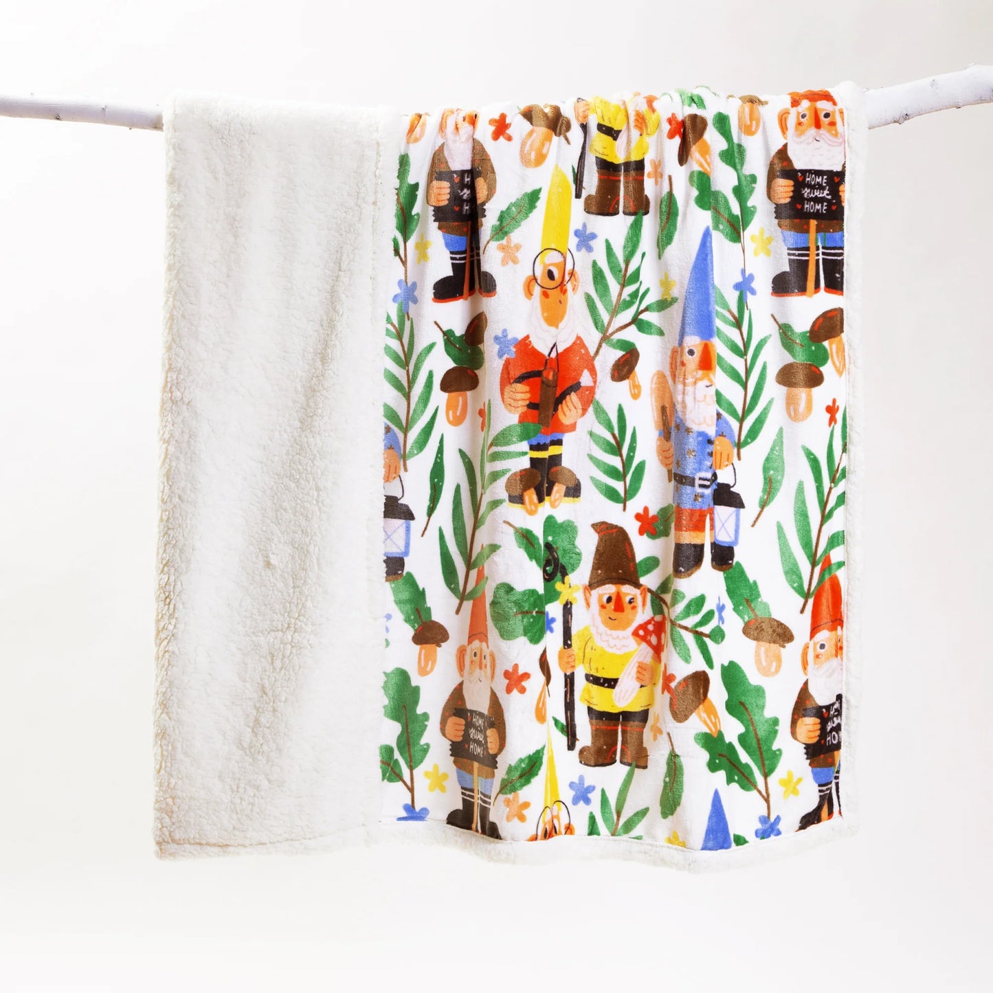 JP896 Carsten's Gnomes Plush Throw Blanket