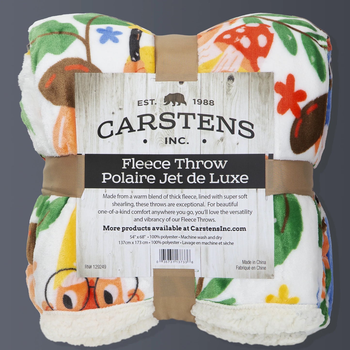JP896 Carsten's Gnomes Plush Throw Blanket