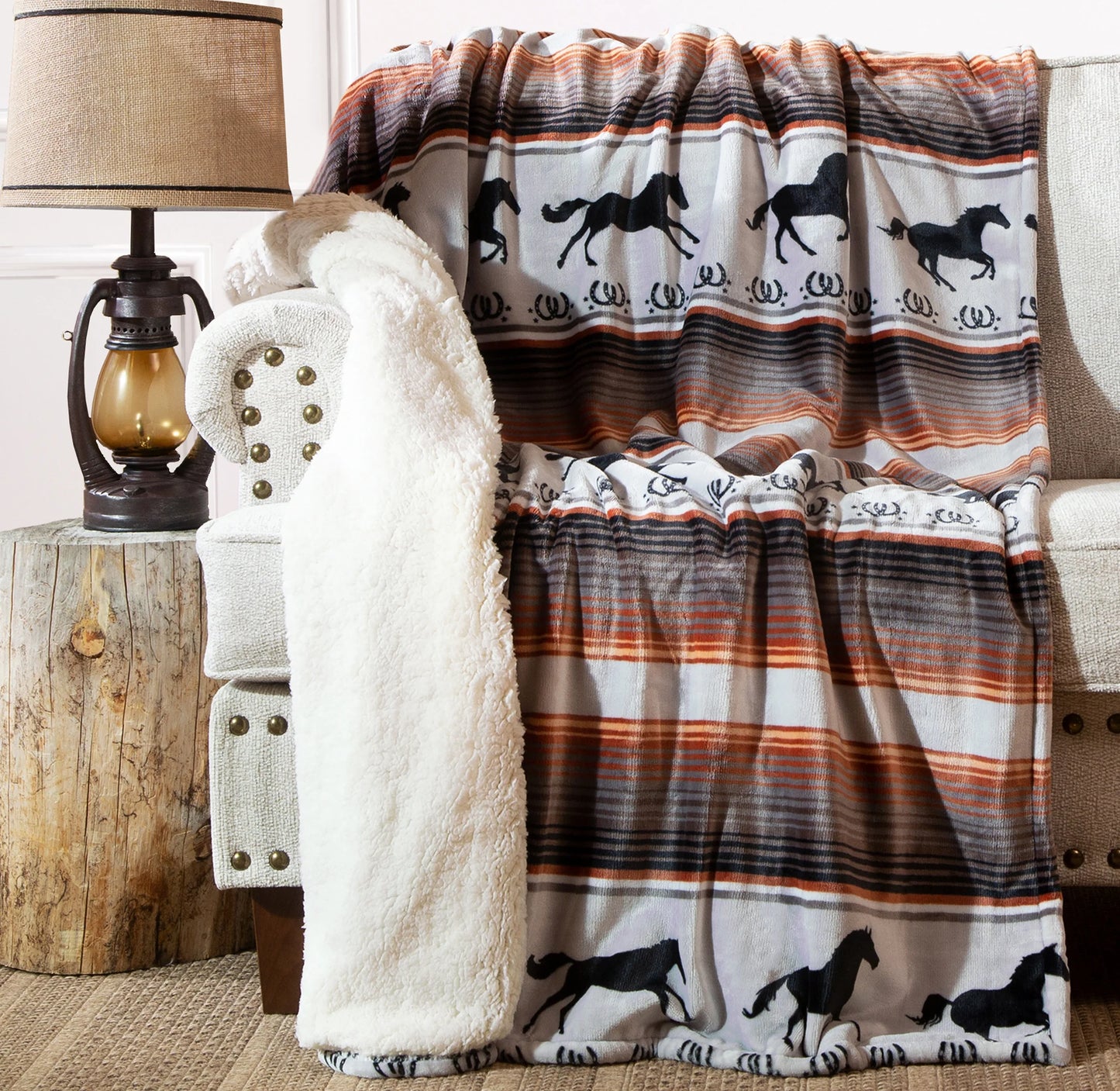 JP967 Carsten's Running On The Range Throw Blanket