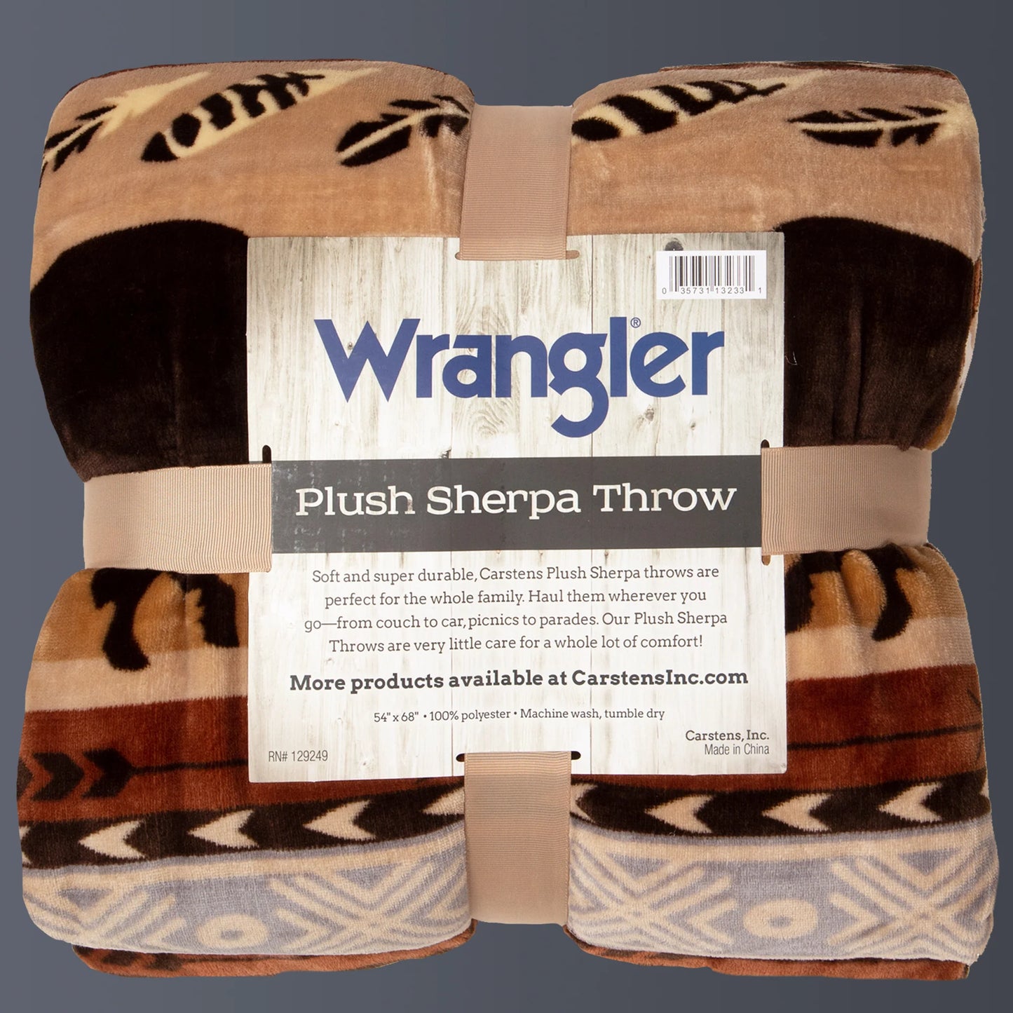 JW195 Carsten's Buffalo Plush Throw Blanket