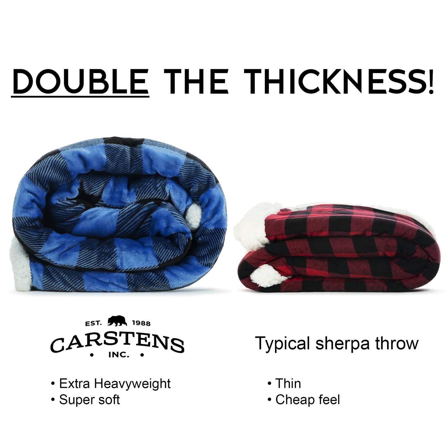 JW197 Carsten's Wrangler LumberJack Blue Throw
