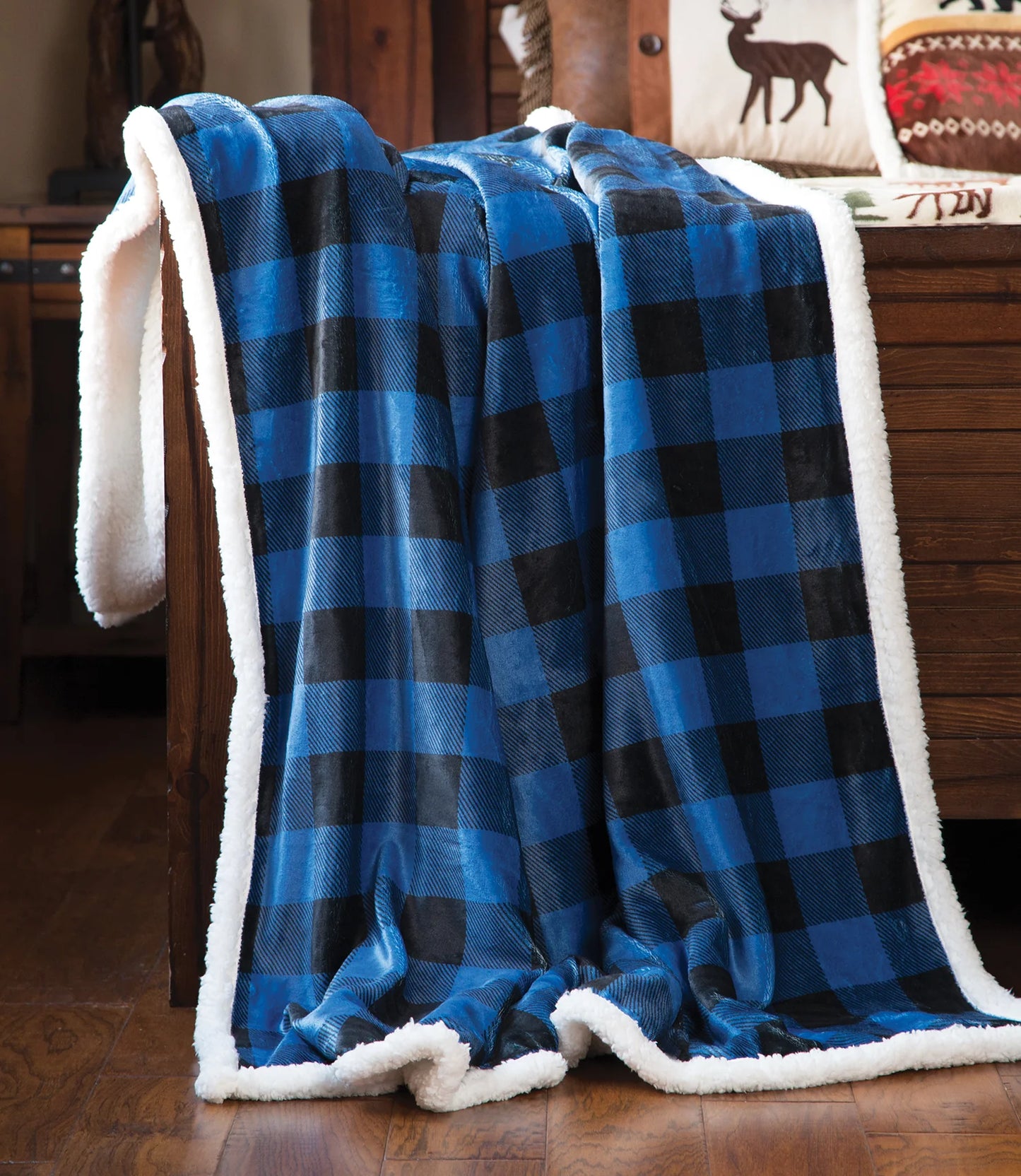 JW197 Carsten's Wrangler LumberJack Blue Throw