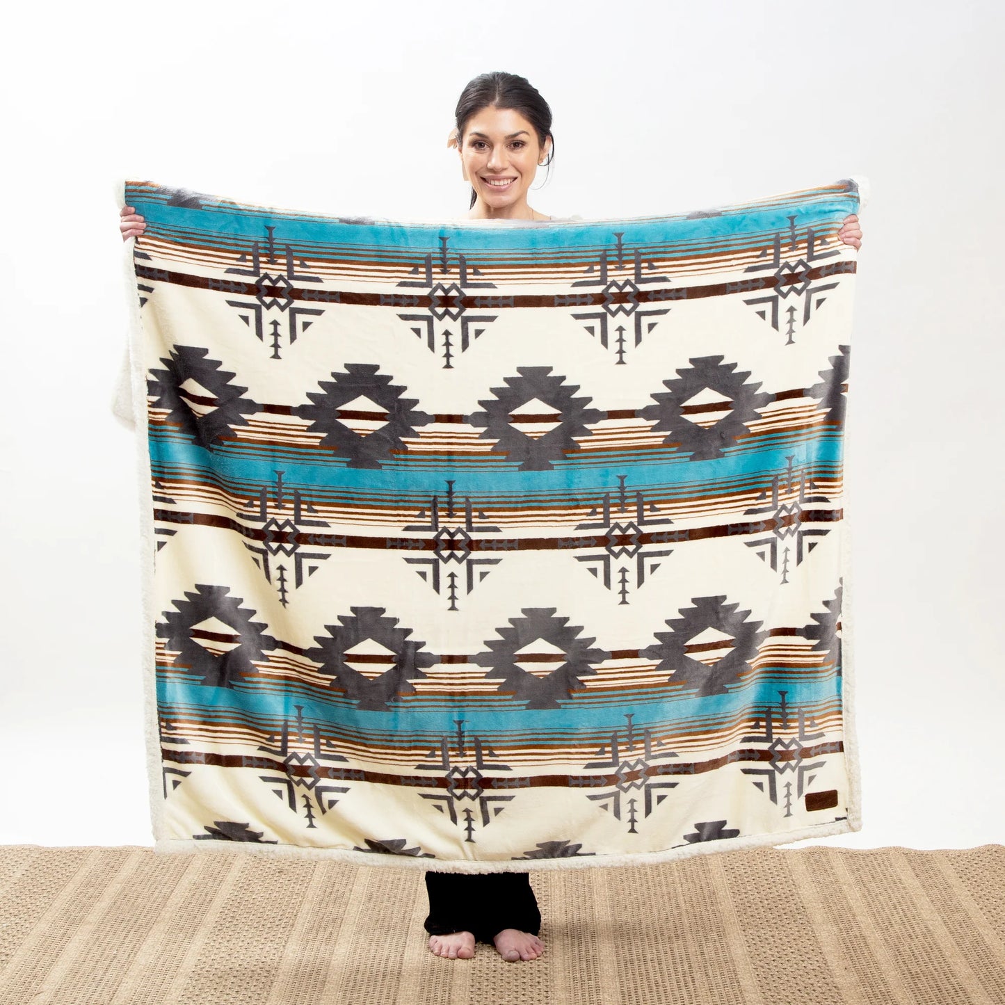 JW230 Carsten's Lone Mountain Plush Throw Blanket