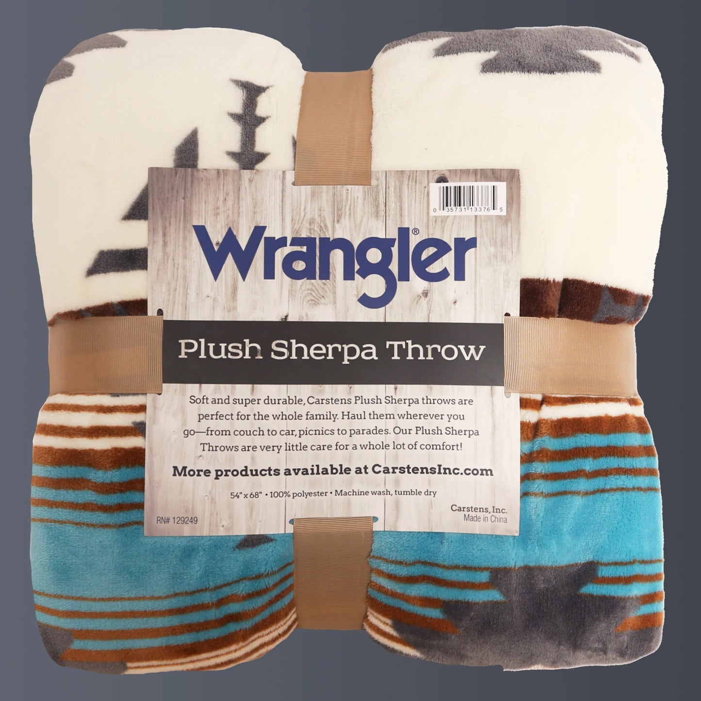 JW230 Carsten's Lone Mountain Plush Throw Blanket