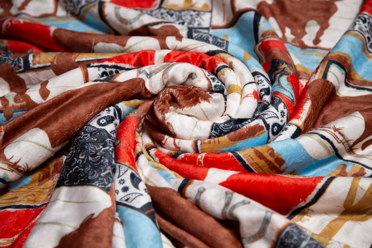 JW260 Carsten's Wrangler Vintage Plush Throw Blanket