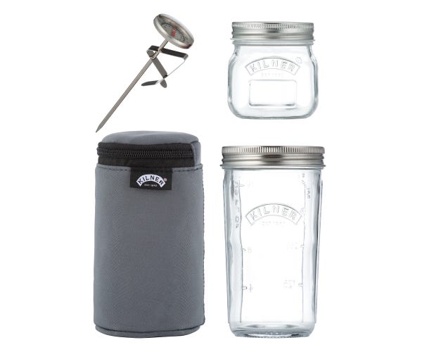 GLASS YOGHURT MAKING SET 17 FL OZ