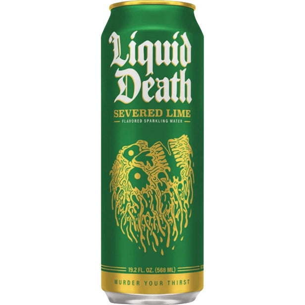 Liquid Death Mountain Water Severed Lime