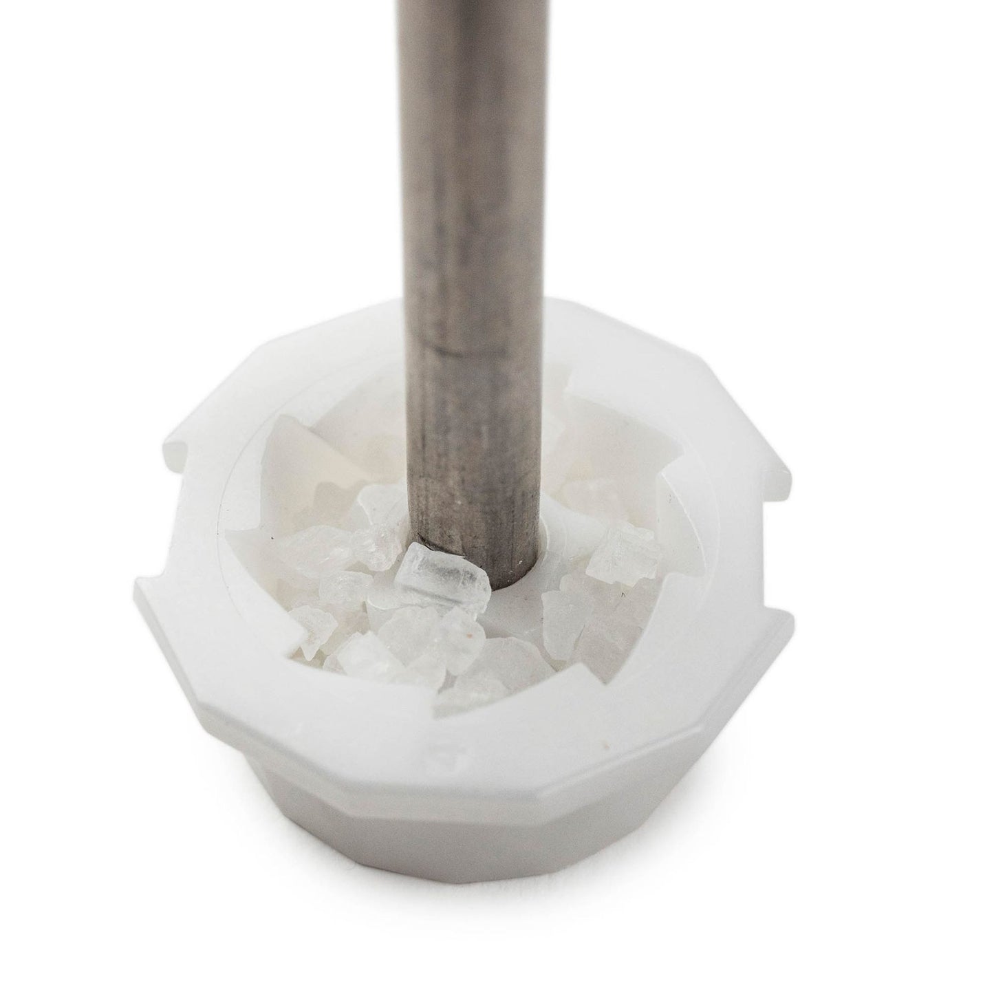 Salt Mill, Aluminum + Beechwood, Natural, 18 cm - 7 in