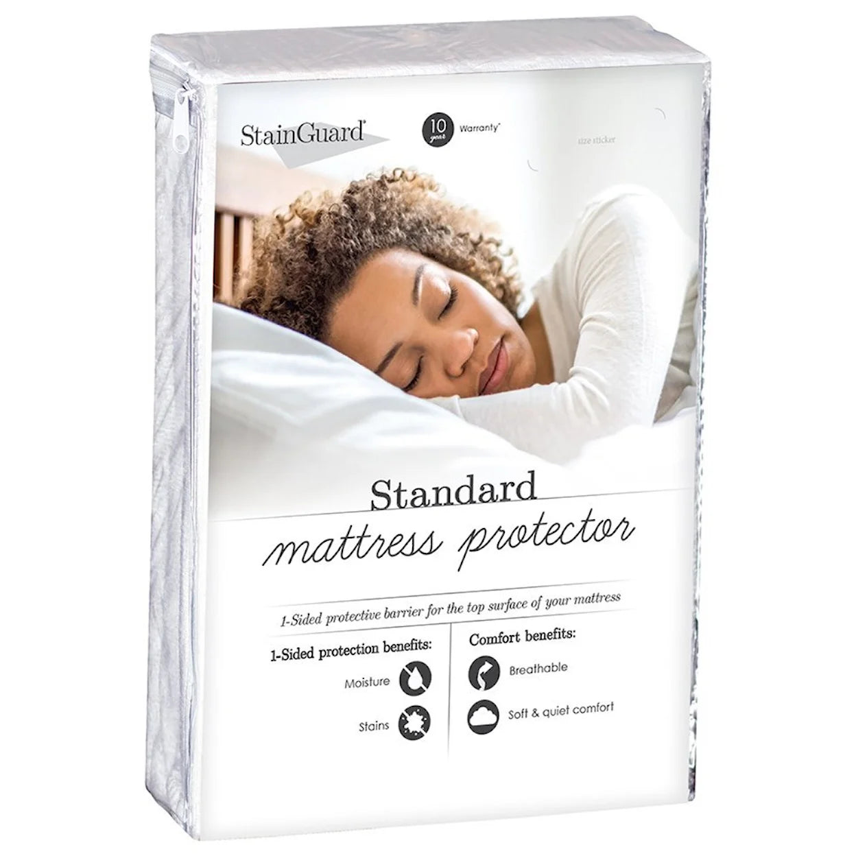 STAINGUARD STANDARD TRICOT MATTRESS PROTECTOR QUEEN