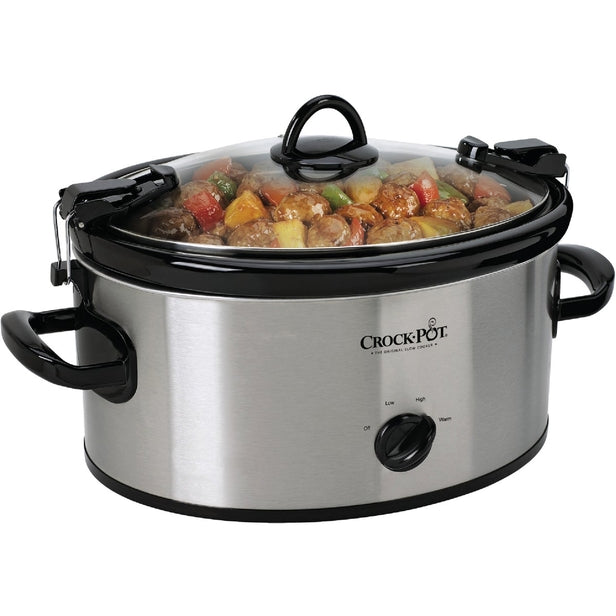 Crock-Pot Slow Cooker Stainless Steel - Oval 6qt