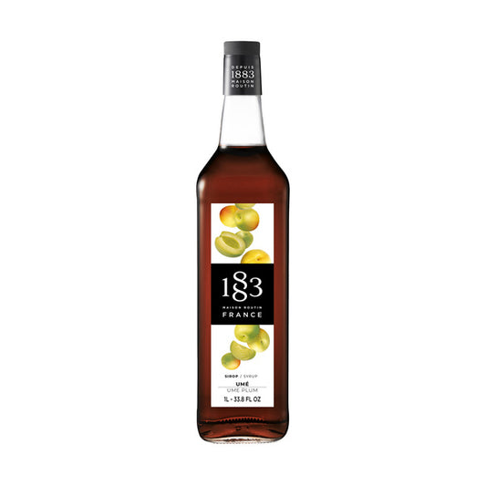 GLASS - 1883 Maison Routin France Syrup 1L - Plum