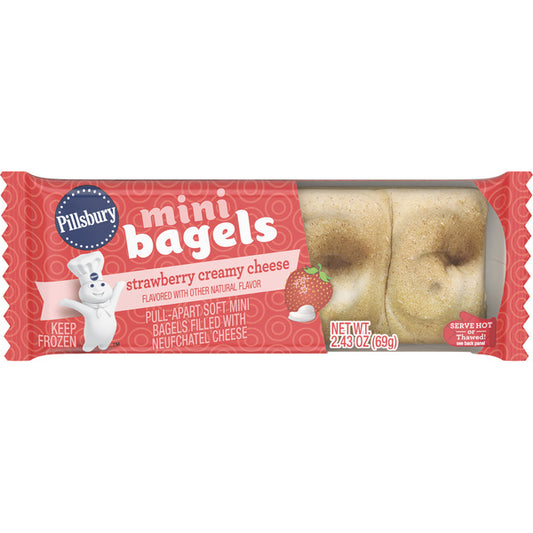 Bagel Mini Strawberry Creamy Cheese Filled