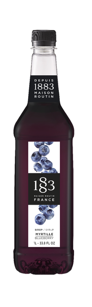 PLASTIC - 1883 Maison Routin France Syrup 1L - Blueberry