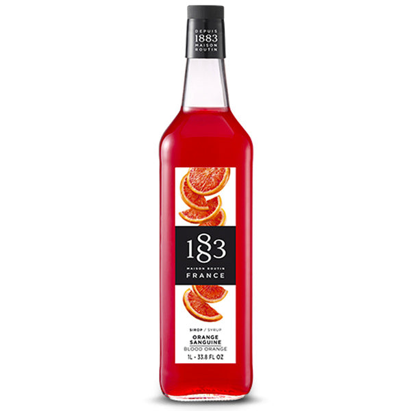 GLASS - 1883 Maison Routin France Syrup 1L - Orange Blood