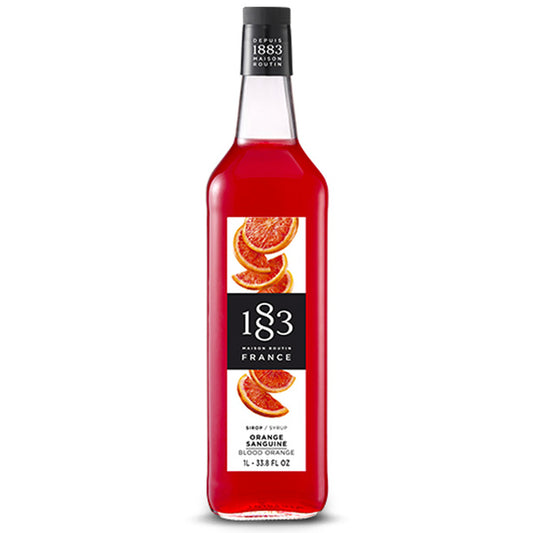 GLASS - 1883 Maison Routin France Syrup 1L - Orange Blood