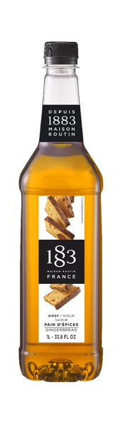 PLASTIC - 1883 Maison Routin France Syrup 1L - Gingerbread