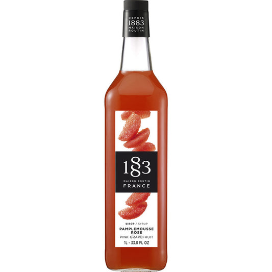 GLASS - 1883 Maison Routin France Syrup 1L - Grapefruit Pink