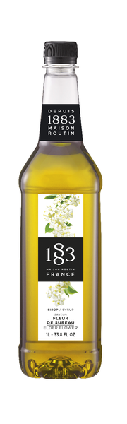 PLASTIC - 1883 Maison Routin France Syrup 1L - Elderflower