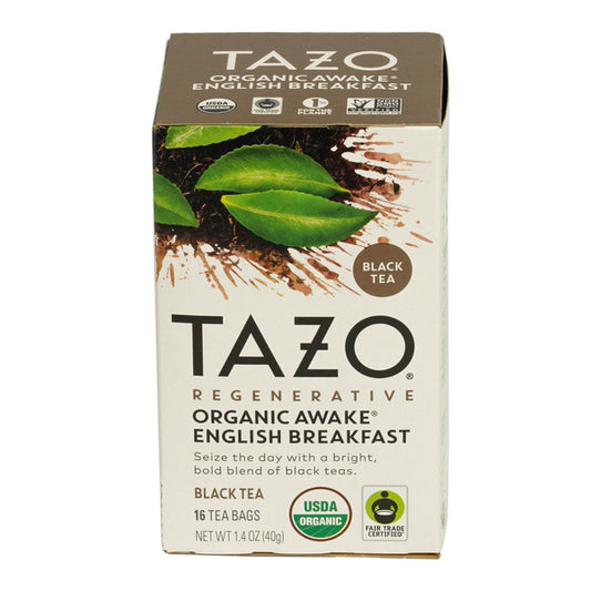Tazo Tea Bag Awake English Breakfast Organic (1 Box - 16 Tea Bags)