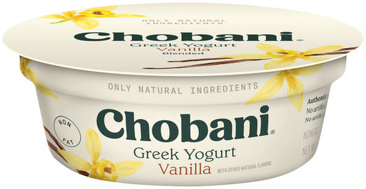 Chobani Yogurt Vanilla Greek Non Fat