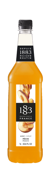 PLASTIC -  1883 Maison Routin France Syrup 1L - Peach