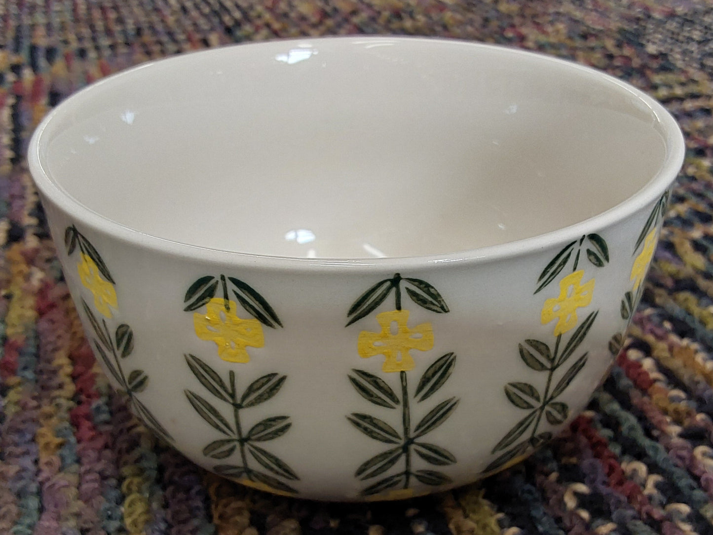 Hand Stamped Stoneware Bowls - Assortment