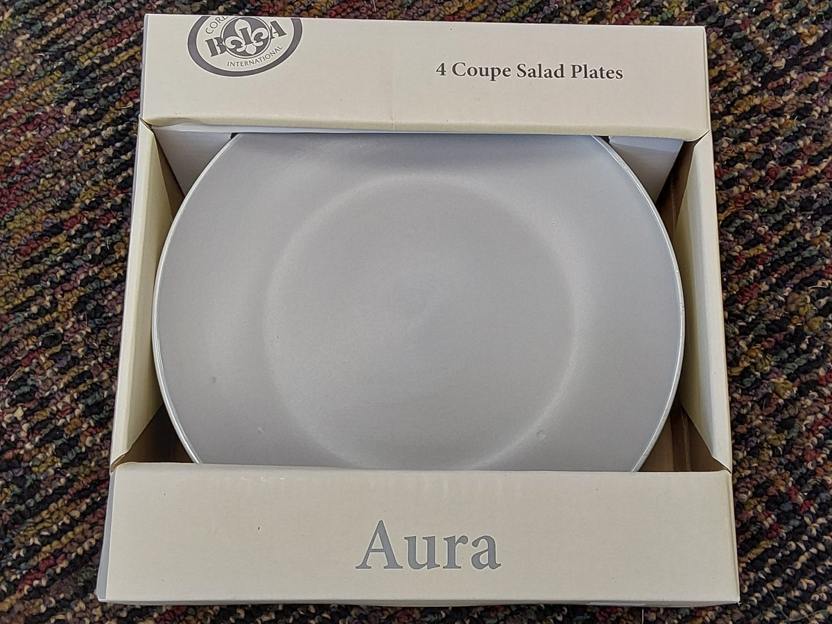 Aura Collection Stone Salad Plates - Set of 4