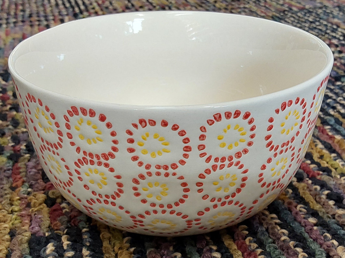Hand Stamped Stoneware Bowls - Assortment