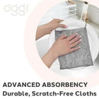 Oggi Bamboo Odourless Kitchen Washcloths - Natural Kitchen Cloths