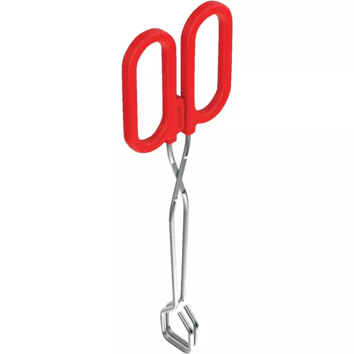 Red Tongs Straight W/CRVD Handle