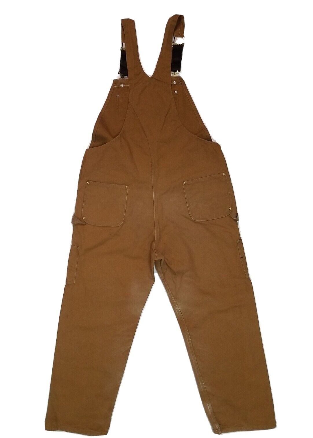 R37-BRN QUILT LINED ZIP-TO-THIGH BIB OVERALLS CARHARTT