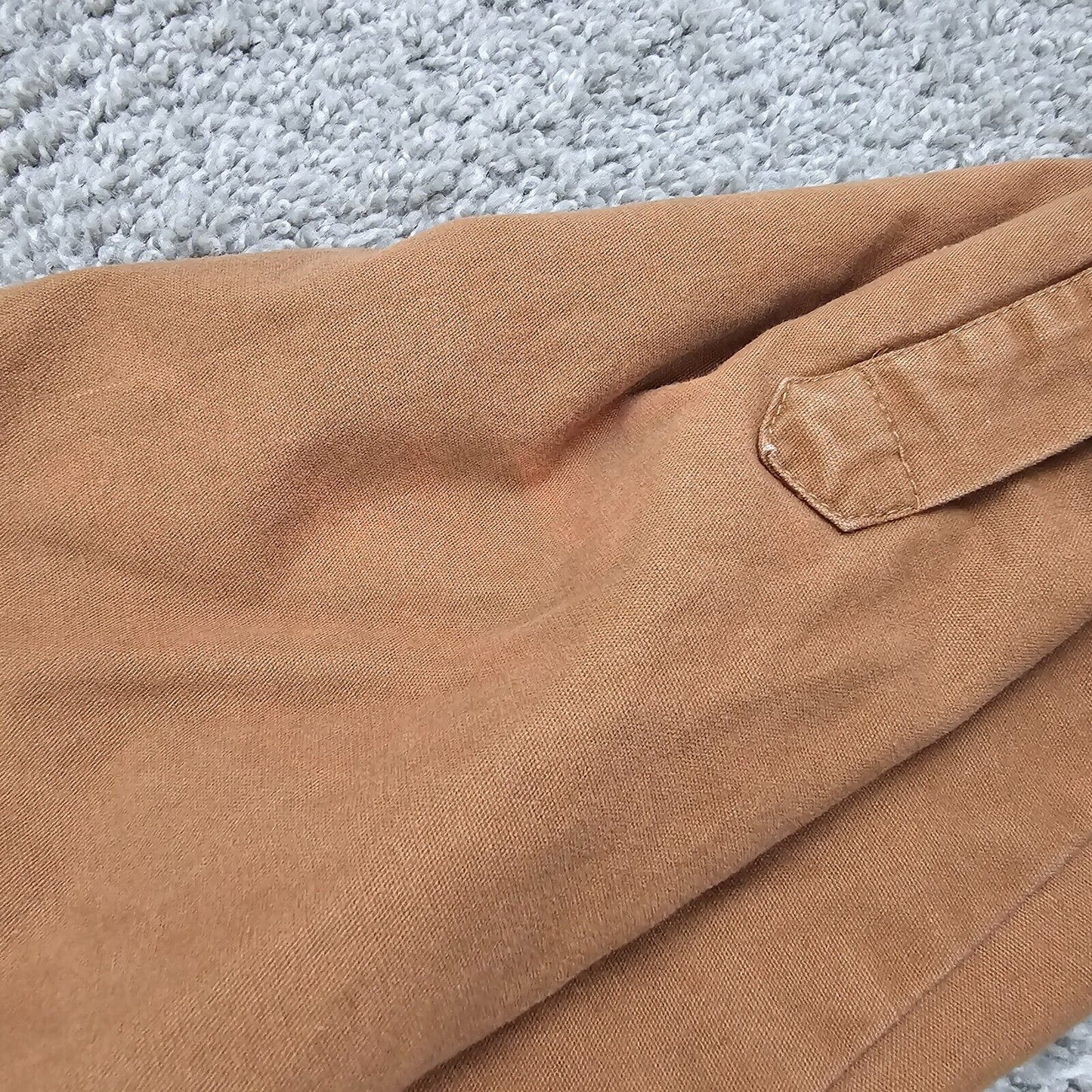 MENS FLEECE JACKET COPPER WINDFLAP