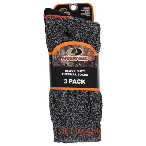 MOSSY OAK MENS CREW SOCKS 3 PK