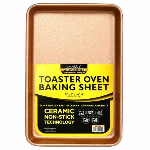 ULT TOASTER OVEN BAKING SHEET 9X6 ROSE GOLD GRANITE