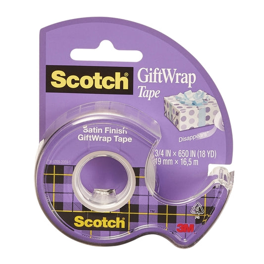 TAPE SATIN GIFT WRAP .75X650IN