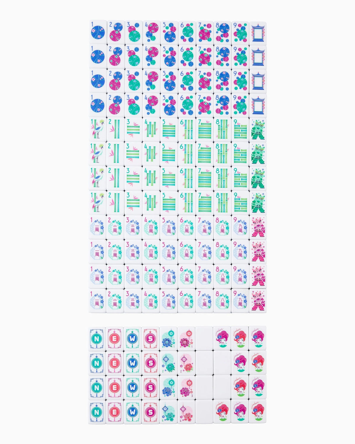 Sea Breeze Mahjong Tiles