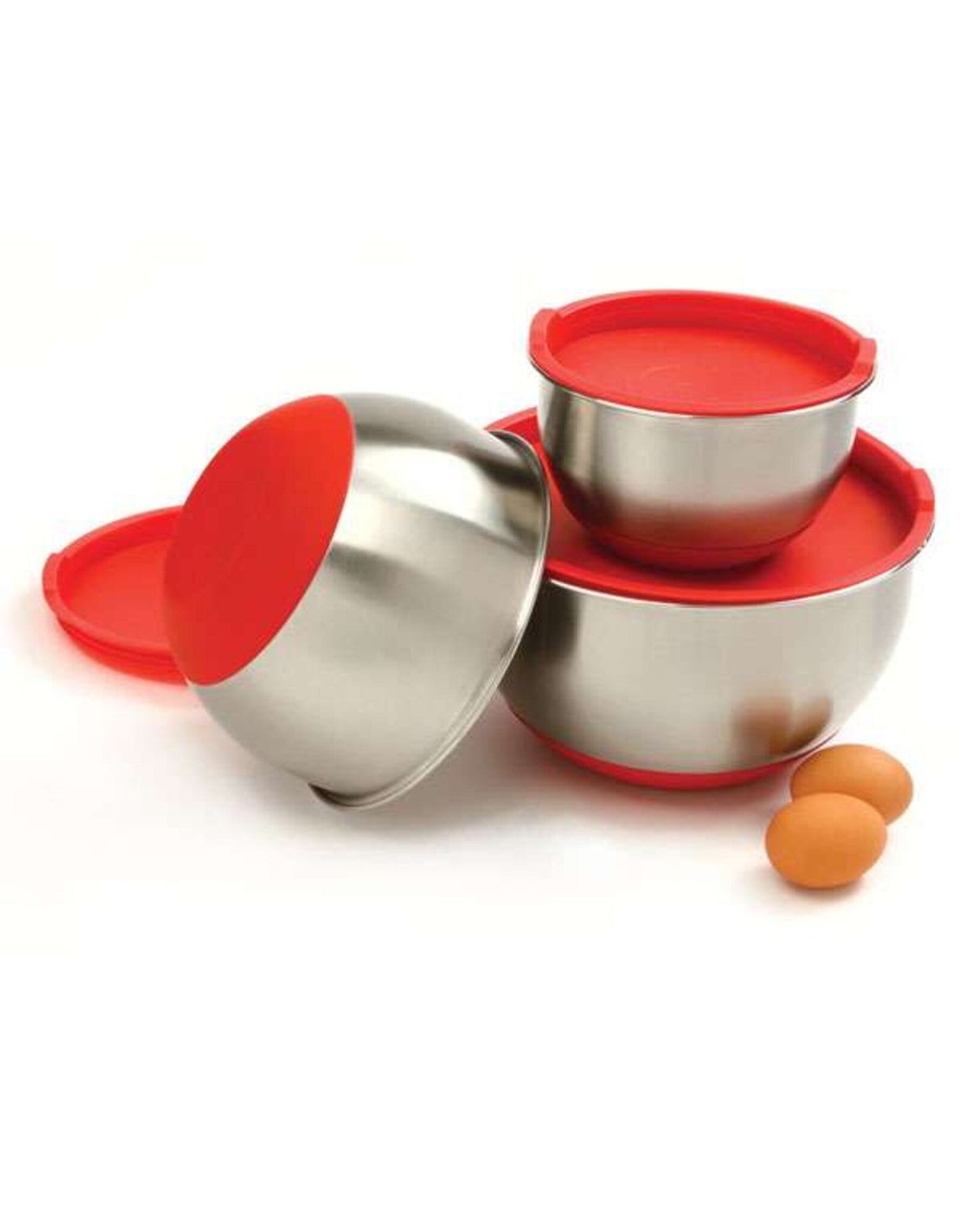 10446 S/S BOWL SET W/LIDS 3PC