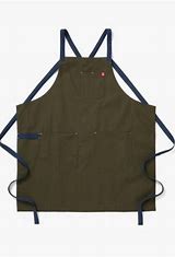 Olive Green Crossback Apron