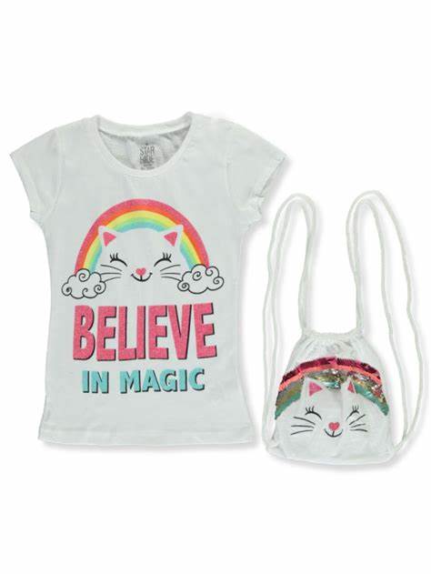 STAR RIDE 7-16 GIRLS SHIRT AND PURSE