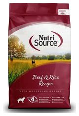 NUTRISOURCE BEEF AND RICE DOG FOOD