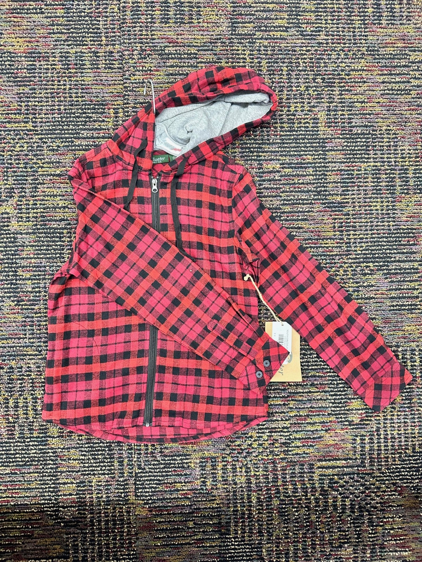 YOUTH GIRLS FLANNEL HOODY