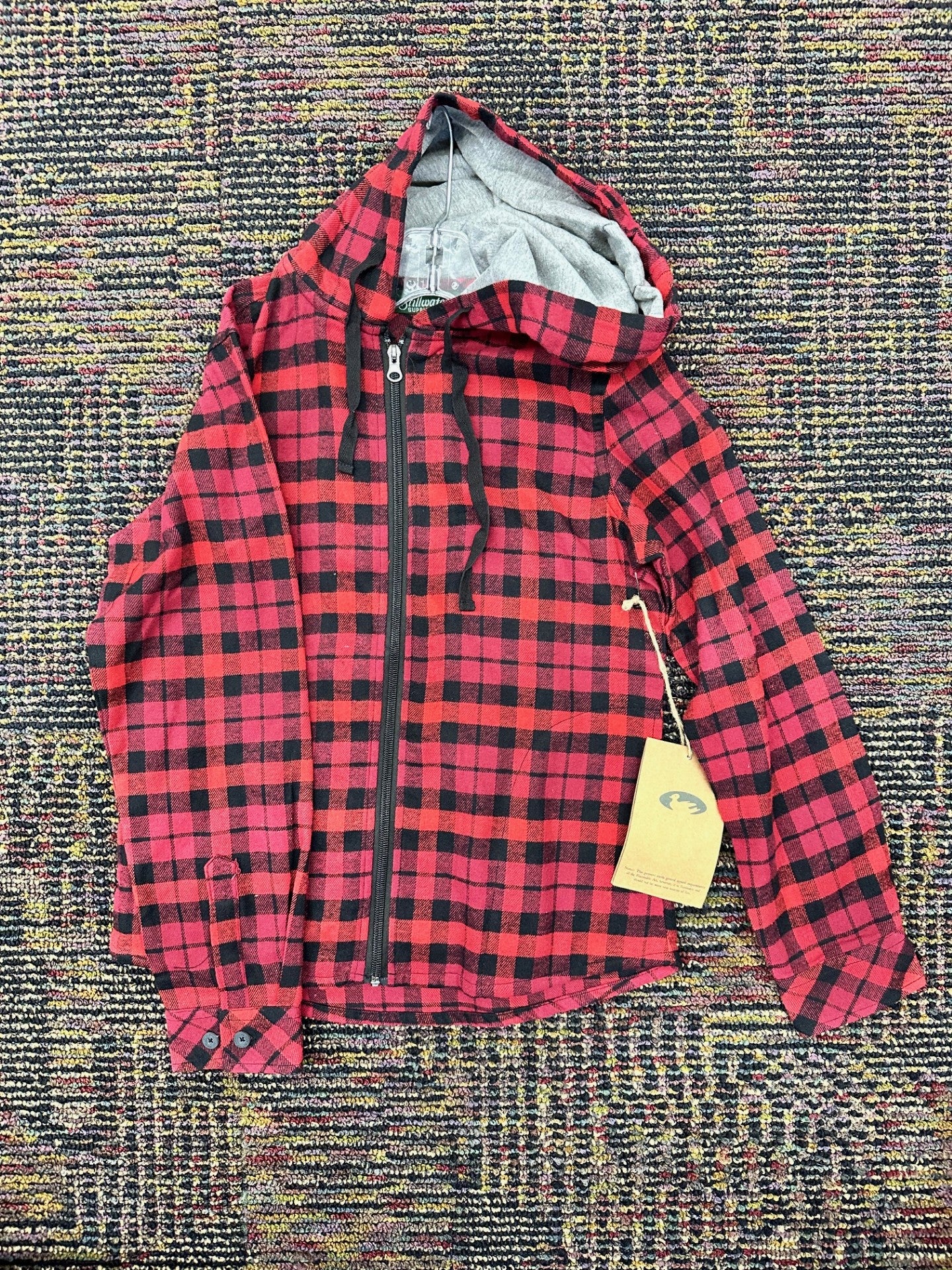 YOUTH GIRLS FLANNEL HOODY