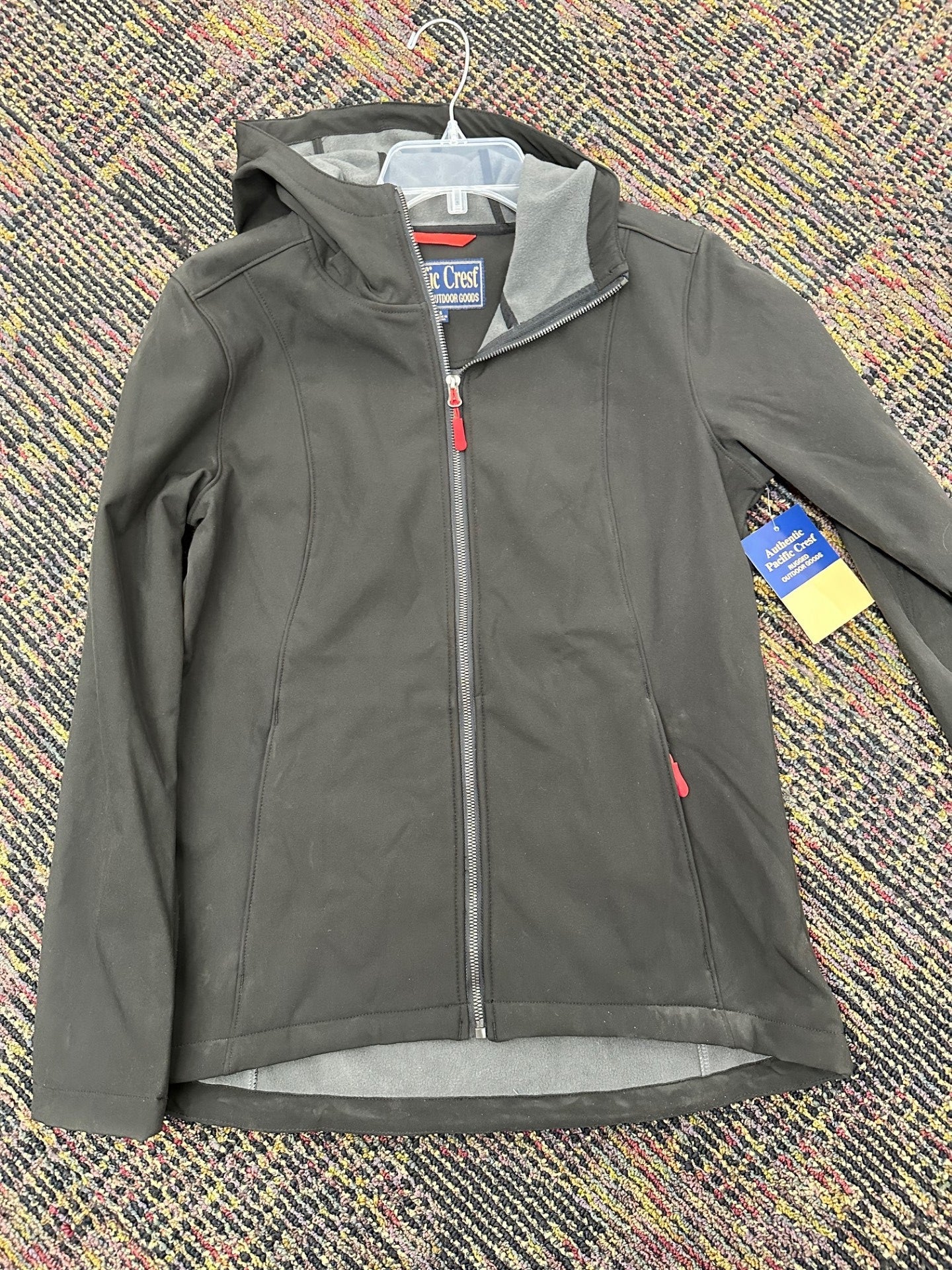 Pacific Crest Zip Up Jacket with Hood - Black