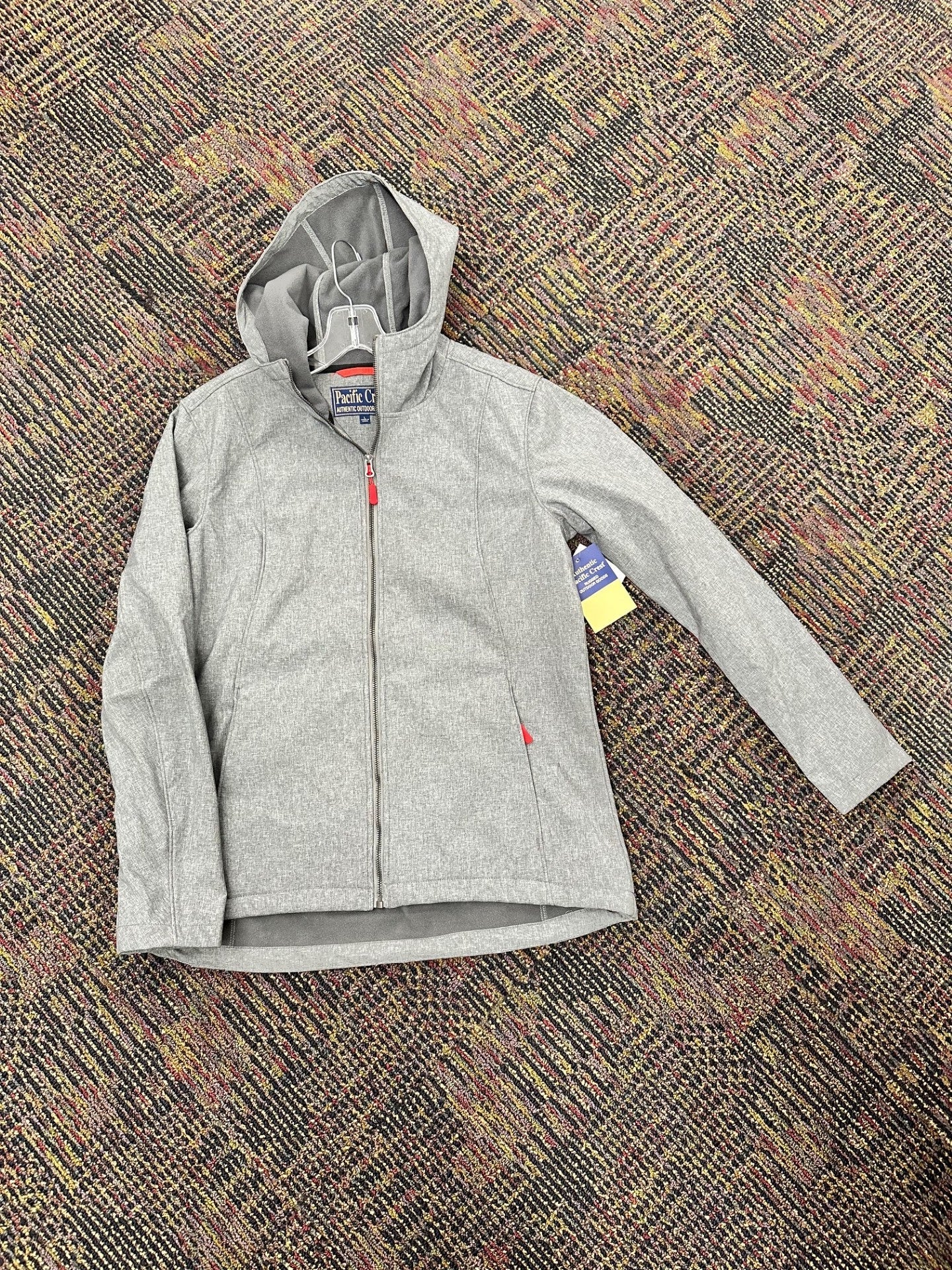 Pacific Crest Zip Up Jacket with Hood - Grey