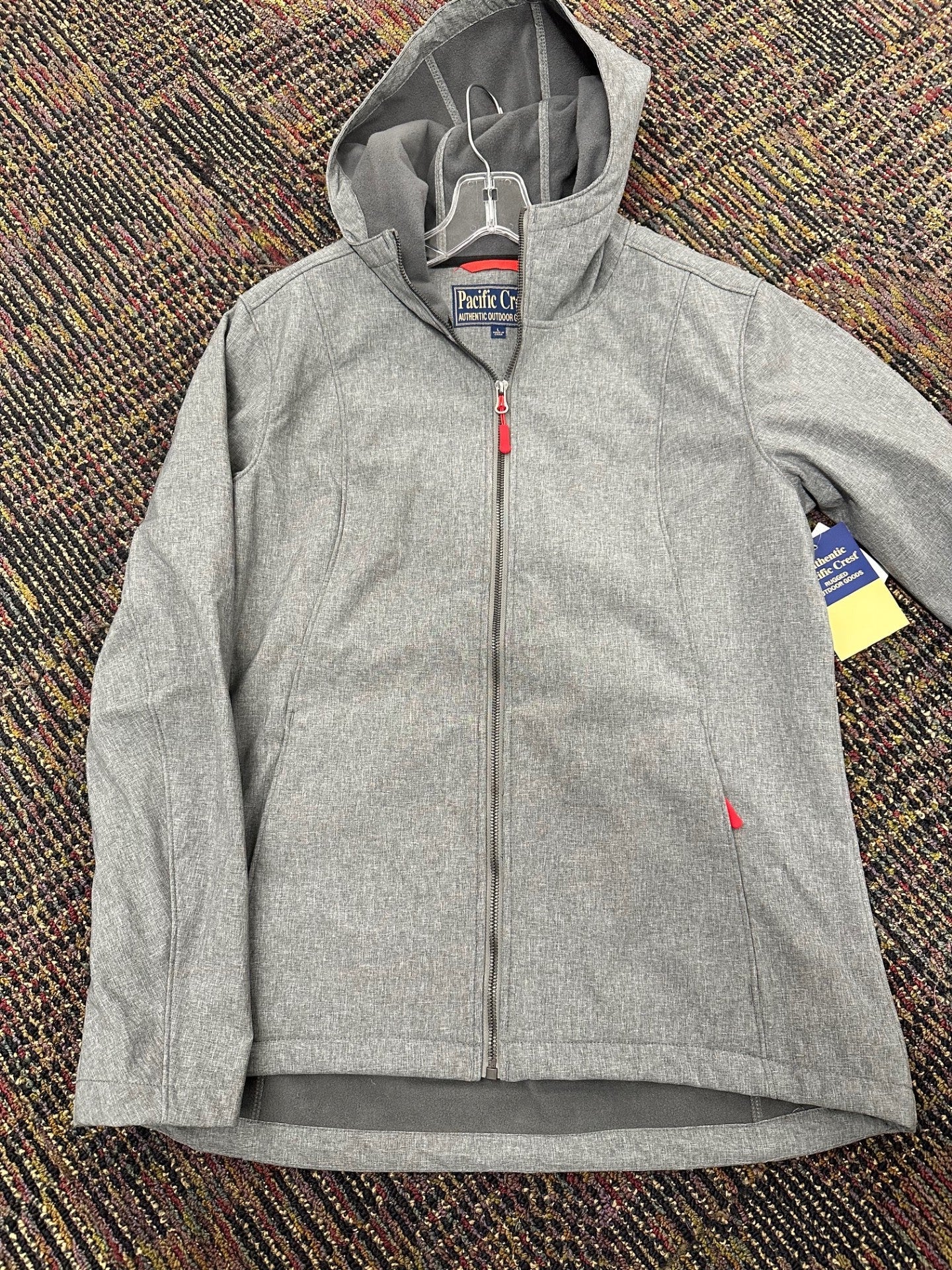 Pacific Crest Zip Up Jacket with Hood - Grey