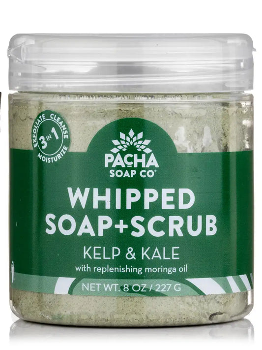 PACHA WHIPPED SOAP + SCRUB KELP & KALE