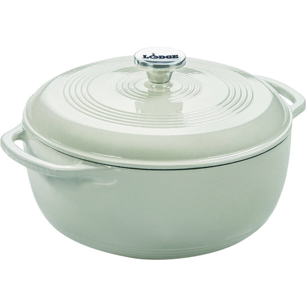 6QT WHT ENAML DUTCH OVEN