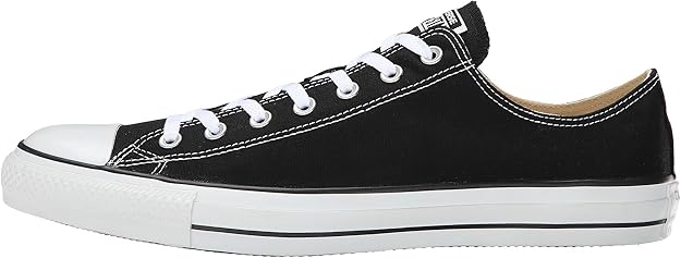 M9166 Converse All Star OX Black on White Unisex