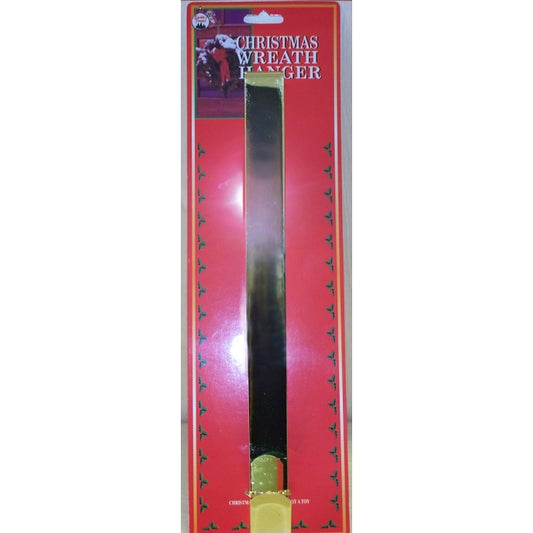 WREATH HANGER BRASS 12IN